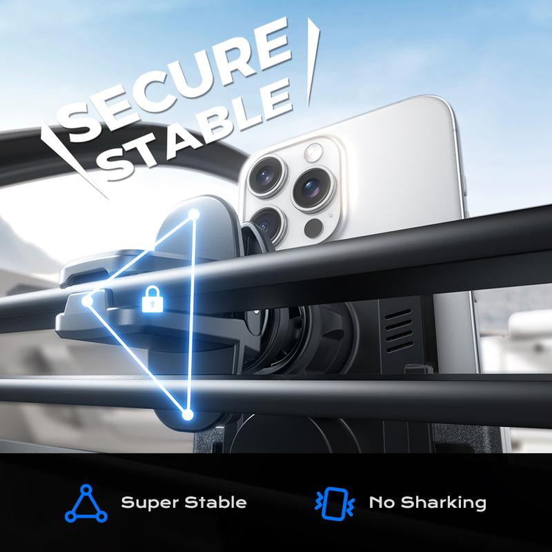 Tiktok Shop Phone Holder, Car Accessories 15W Wireless Fast Auto Clamping Car Charger Fit for Iphone 15 14 13 12 11 Pro Max Smartphone Cellphone Charging