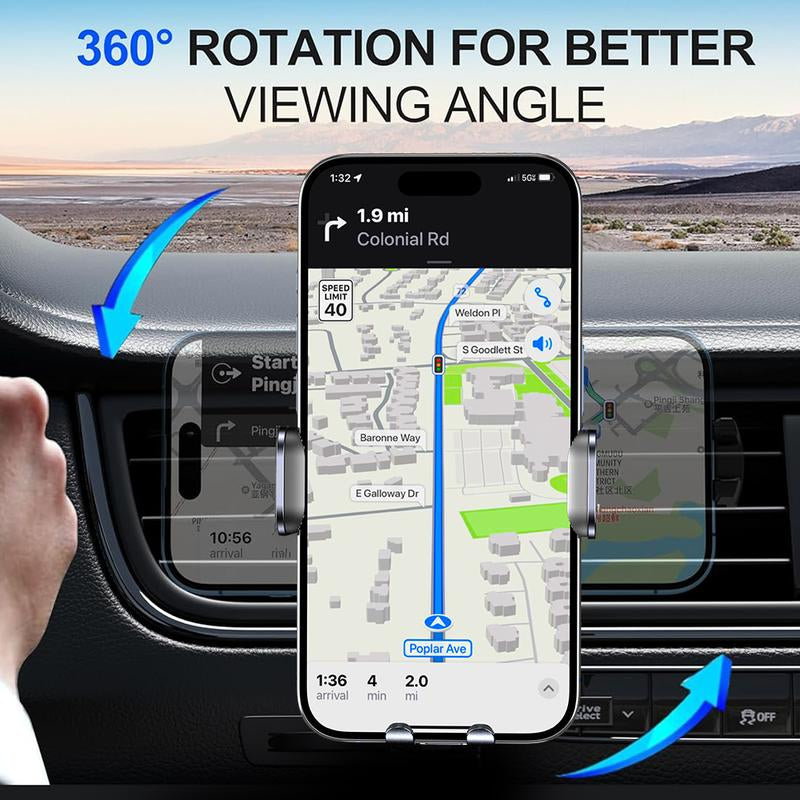 Tiktok Shop Phone Holder, Car Accessories 15W Wireless Fast Auto Clamping Car Charger Fit for Iphone 15 14 13 12 11 Pro Max Smartphone Cellphone Charging