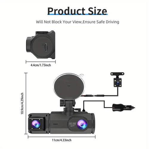 Car Dashcam, HD Car DVR with 32GB Memory Card - Vehicle Video Surveillance Recorder, Compatible with Cars, Trucks & Suvs - Auto DVR for Video Recording #TOP PICKS