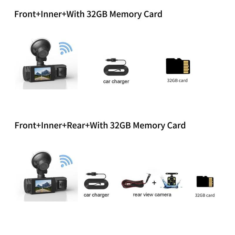 Car Dashcam, HD Car DVR with 32GB Memory Card - Vehicle Video Surveillance Recorder, Compatible with Cars, Trucks & Suvs - Auto DVR for Video Recording #TOP PICKS