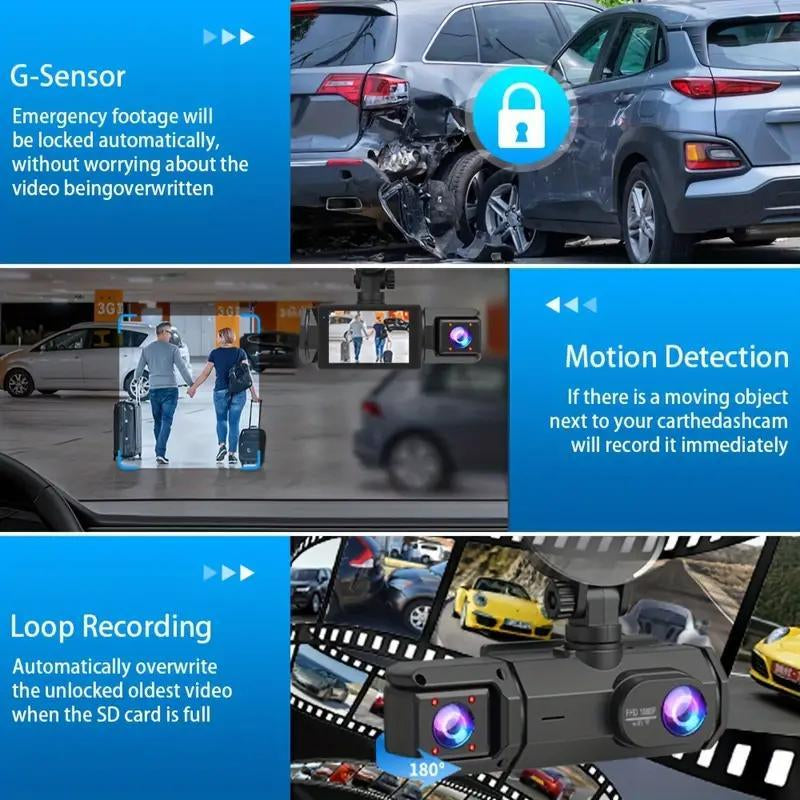 Car Dashcam, HD Car DVR with 32GB Memory Card - Vehicle Video Surveillance Recorder, Compatible with Cars, Trucks & Suvs - Auto DVR for Video Recording #TOP PICKS