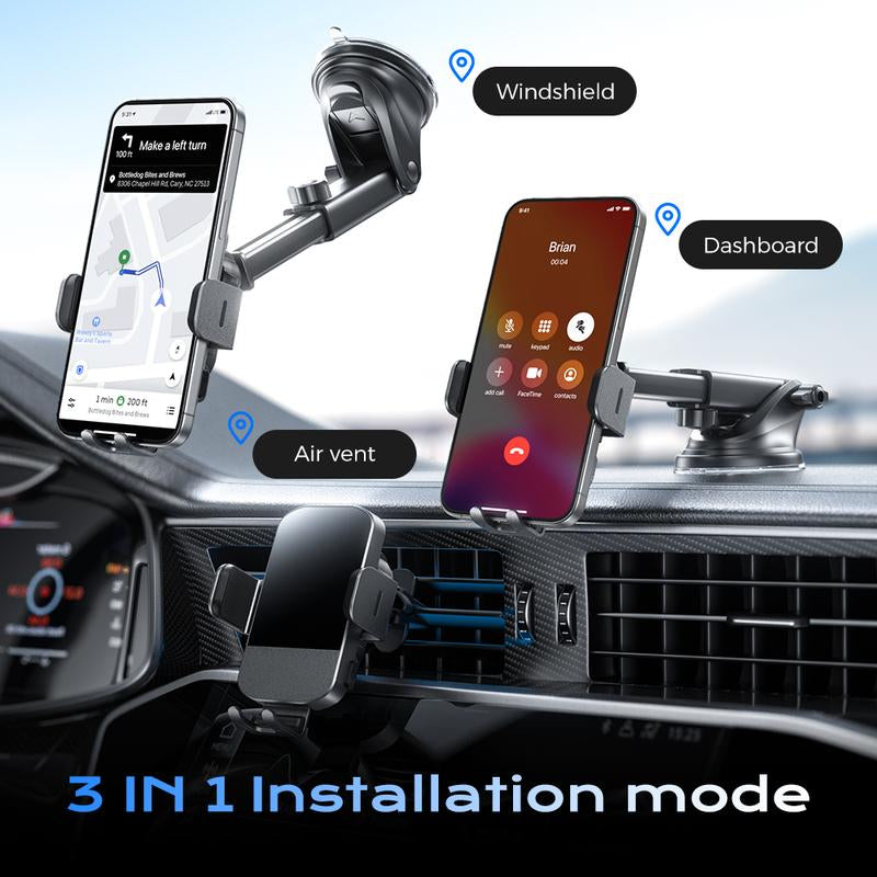 Tiktok Shop Phone Holder, Car Accessories 15W Wireless Fast Auto Clamping Car Charger Fit for Iphone 15 14 13 12 11 Pro Max Smartphone Cellphone Charging